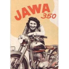 Ceduľa Jawa 350 Plagát Ceduľa Jawa 350 Plagát
