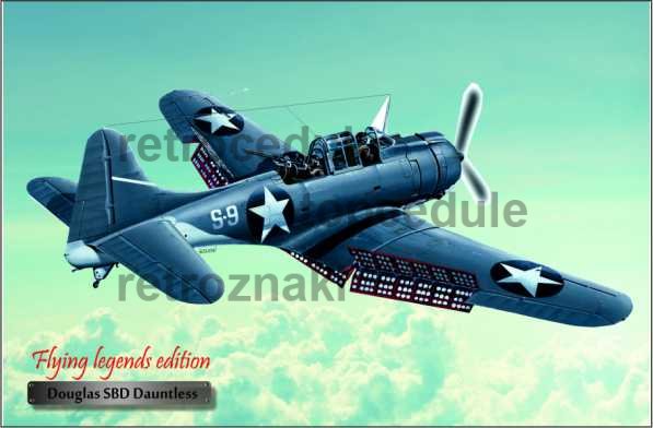 Ceduľa Lietadlo Douglas SBD Dauntless Ceduľa Lietadlo Douglas SBD Dauntless