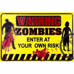 Figyelmeztető zombik jele