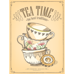 Prémium minőségű tábla - Tea Time - A legjobb hagyományok