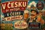 Plechová ceduľa V Česku se nežije, v Česku se užívá!
