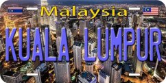 Pločevinasti znak Kuala Lumpur Malaysia
