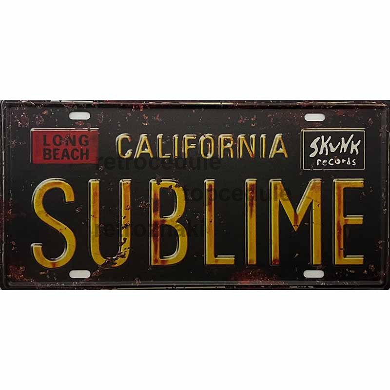 Ceduľa California Sublime