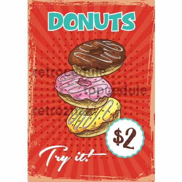 Cedule Restaurace menu 4 - Donuts Cedule Restaurace menu 4 - Donuts