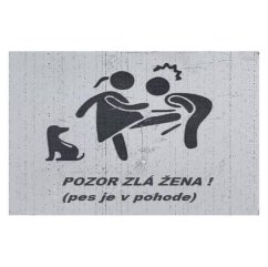 Cedule Pozor zlá žena ! Cedule Pozor zlá žena !