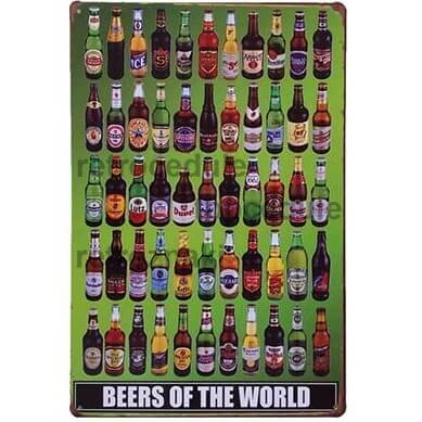 Ceduľa Beers of the world Ceduľa Beers of the world