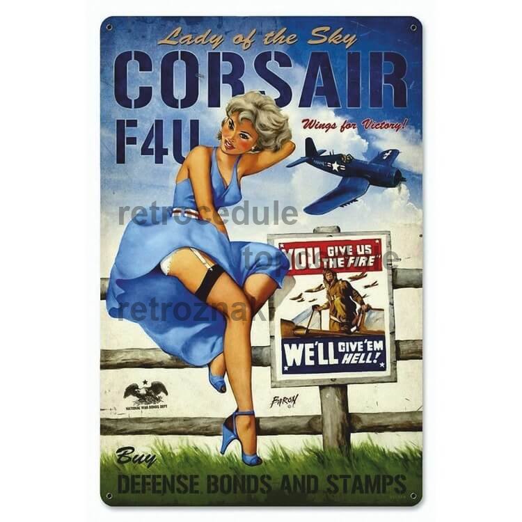 Znak Corsair F4U Lady z neba