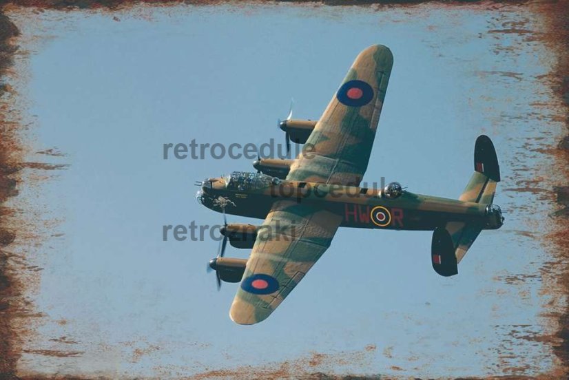 Ceduľa Lietadlo Bobarder