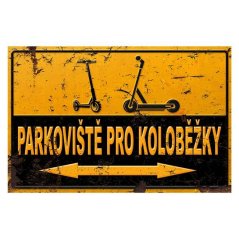 Ceduľa Parkoviště pro koloběžky