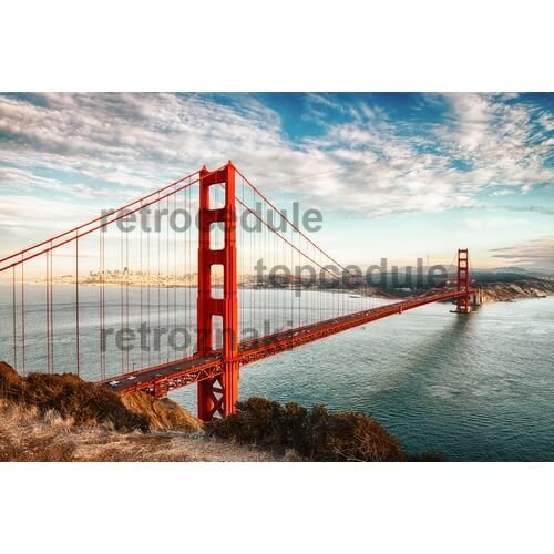 Znak Golden Gate Bridge ZDA