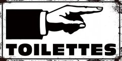 Bádogtábla Toilettes