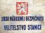 Plechová cedule Sbor Národnej bezpečnosti Velitelstvo Stanice