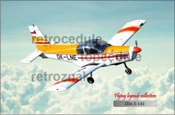 Ceduľa Lietadlo Zlín Z-142
