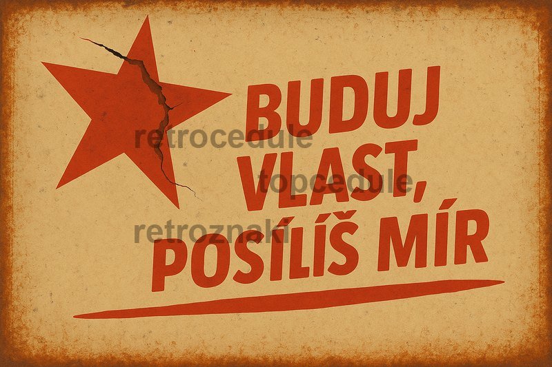 Ceduľa Buduj vlast, posílíš mír