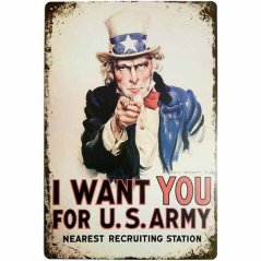 B163 cedule i want you for u s army