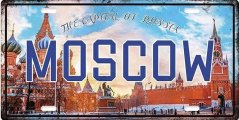Znak blaszany Moscow