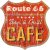 Cedule Route 66 Cafe štít