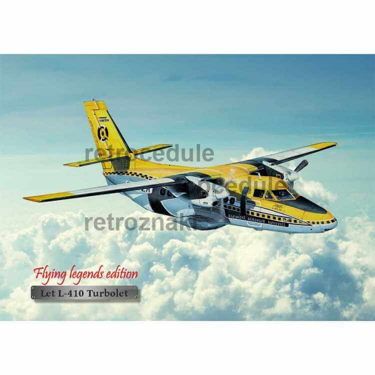 Ceduľa lietadlo L-410 Turbolet