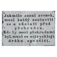 Ceduľa Jakmile zazvoní zvonek