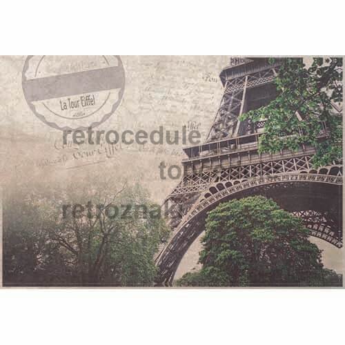 Cedule Paříž - Eiffel Tower