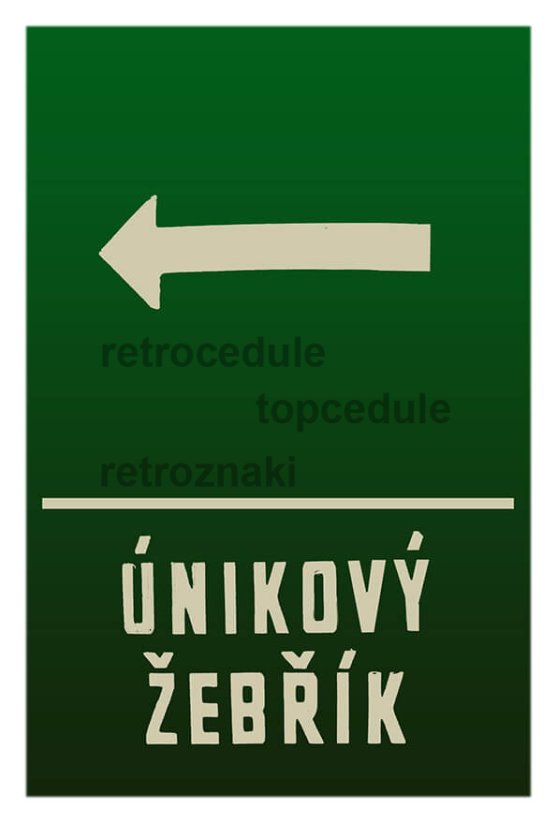 Cedule Únikový Žebřík - Retro plechové cedule
