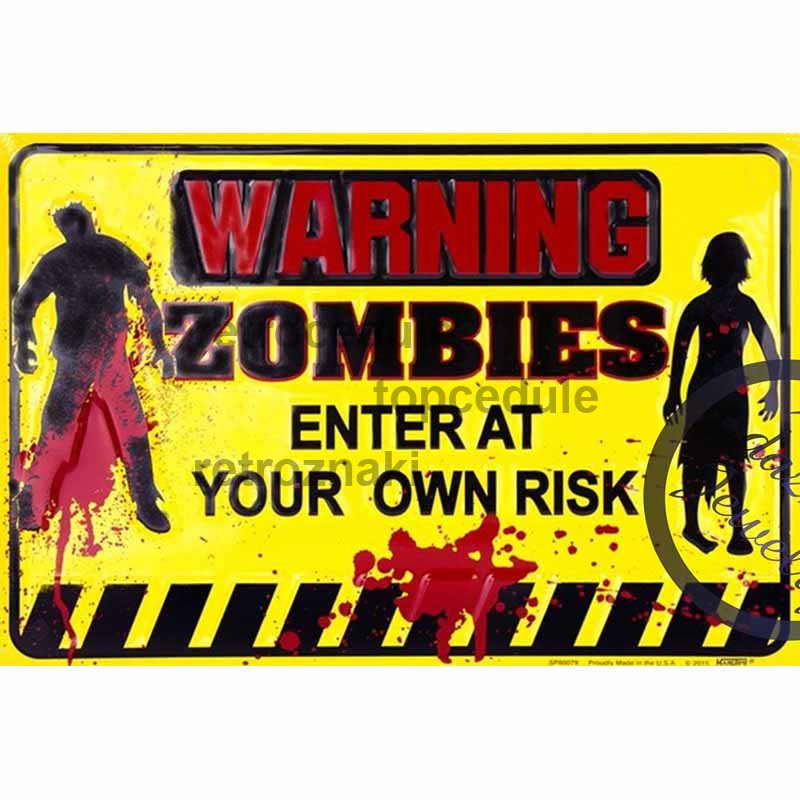 Figyelmeztető zombik jele