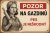 Plechová ceduľa Pozor na gazdinú - pes je neškodný