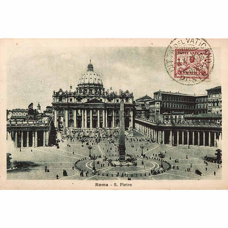 Jel Róma bélyegző 1933 Námestie sv. Péter