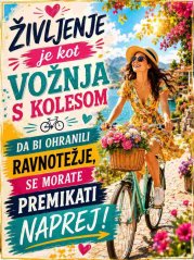 Podpišite Življenje je kot vožnja s kolesom