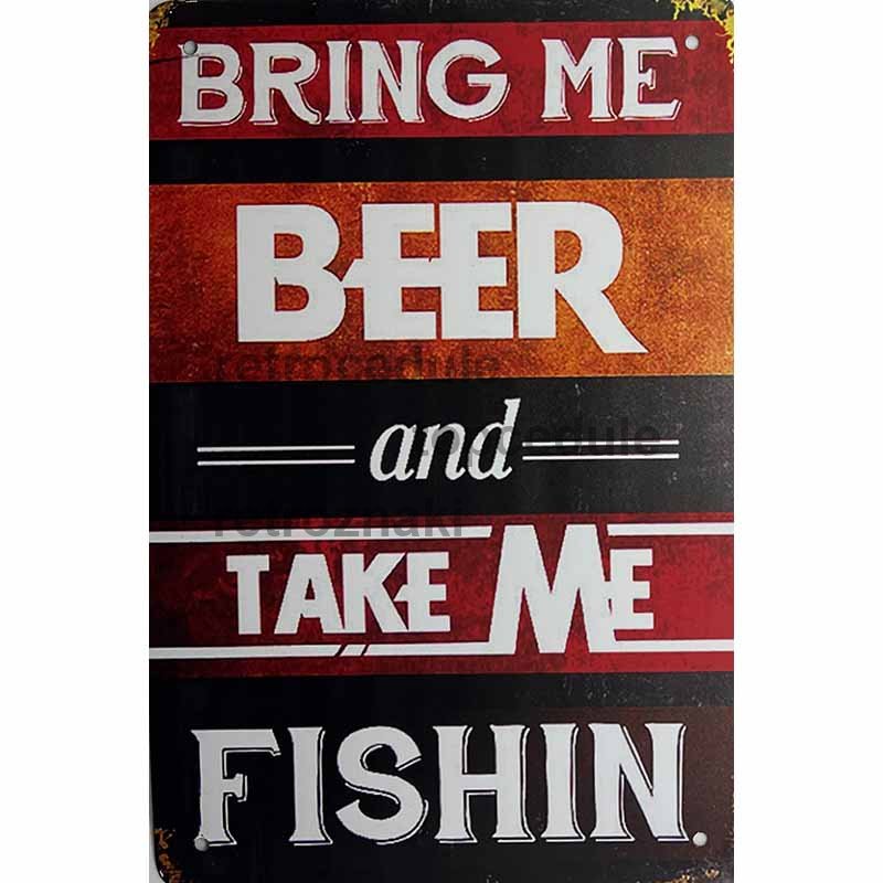 Pivo in znak Take me Fishin