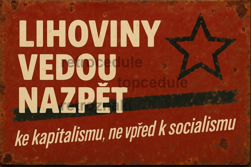 Podpisz oznaczenie Lihoviny vedou nazpět ke kapitalismu, ne vpřed k socialismu