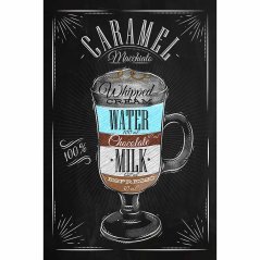 Poster caramel macchiato chalk