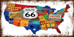 Znak blaszany USA The Mother Road