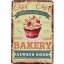 Tabliczka blaszana Cake bakery