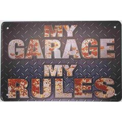 Ceduľa My Garage My Rules Ceduľa My Garage My Rules