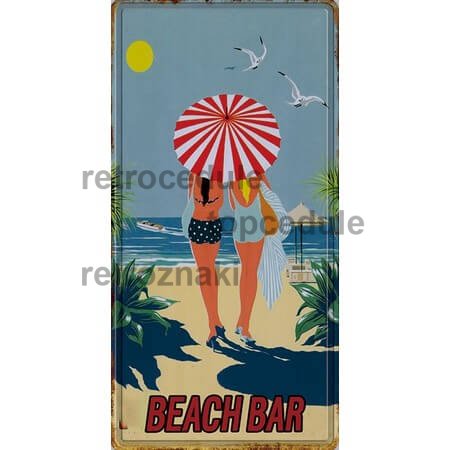 Znak baru na plaży
