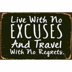 Drevená Ceduľa Excuses Drevená Ceduľa Excuses