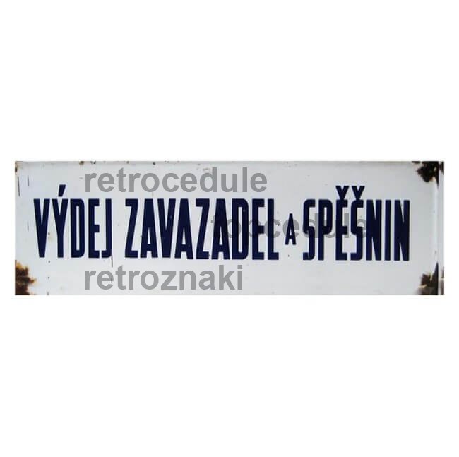 Ceduľa Výdej zavazadel a spěšnin