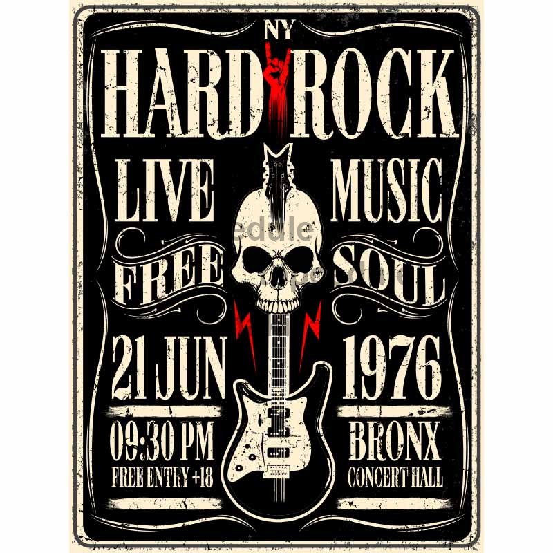 Hard Rock élőzene 1976 jele
