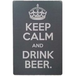 Ceduľa Keep Calm Drink Beer