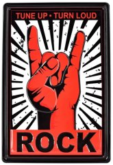Znak blaszany Tune Up - Turn Loud - ROCK