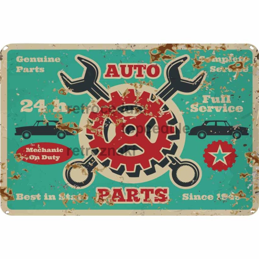 Ceduľa Auto Parts