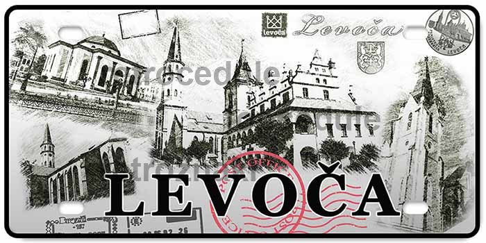 Ceduľa Mesto Levoča old 2