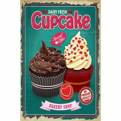 Ceduľa Cupcakes Bakery Shop 6