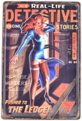 Znak blaszany Detective Stories - Girl