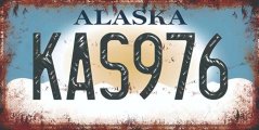 Znak blaszany Alaska