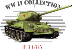 Plechová ceduľa Tank T34/85