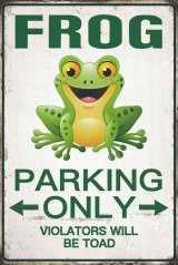 Znak Frog - Parking Only