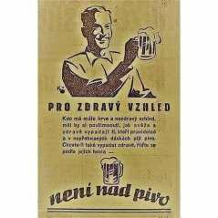 Ceduľa Pro zdravý vzhled - není nad pivo Ceduľa Pro zdravý vzhled - není nad pivo