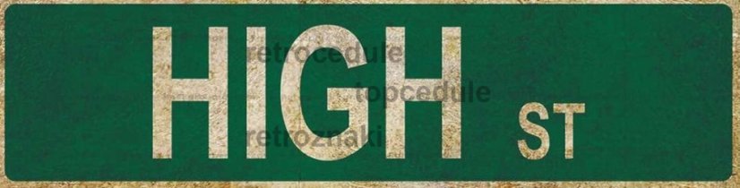 Znak High st Znak High st